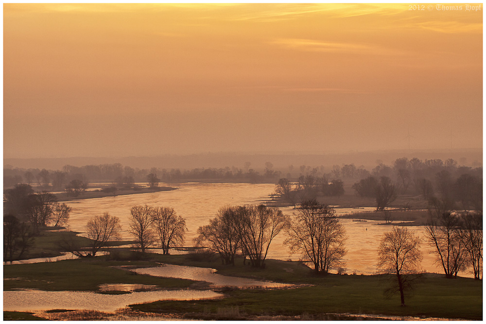 ... neulich ... morgens ... an der Oder ... gen Osten.