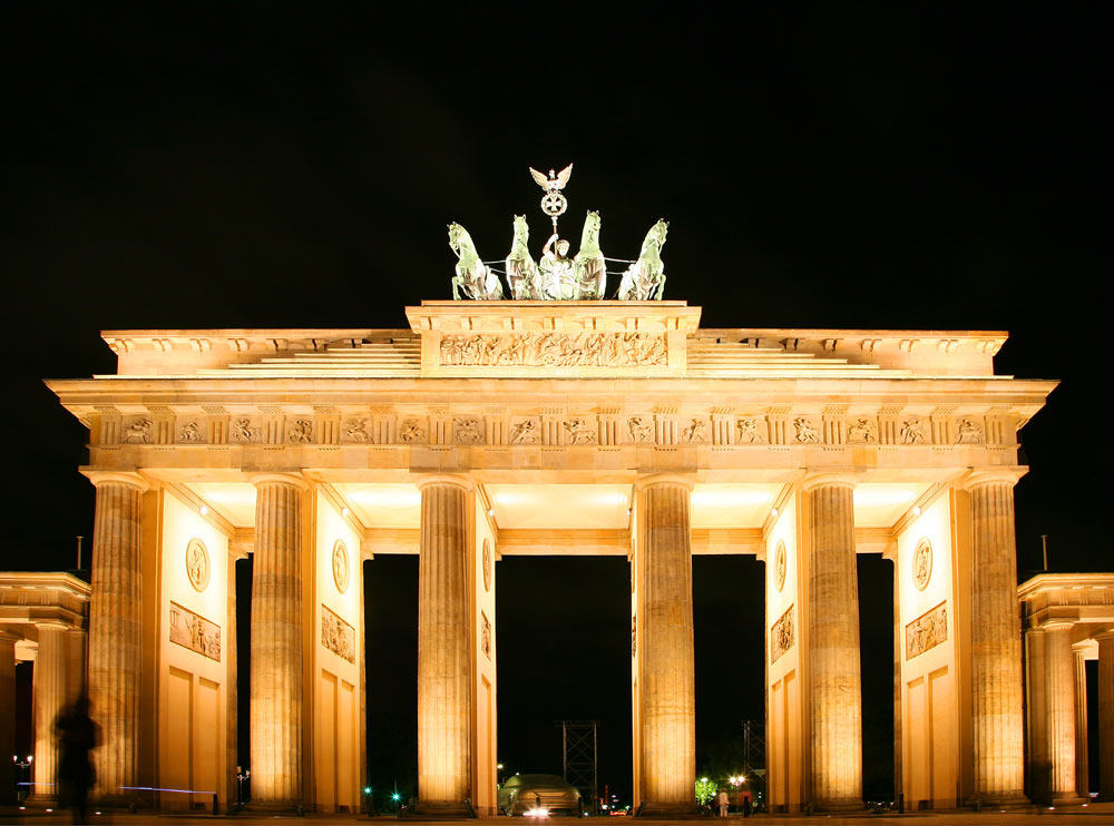 neulich Nacht am Brandenburgr Tor