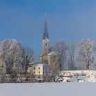 Neumarkt am Wallersee am eiskalten Wintermorgen