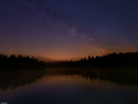 Neumond am Etang de la Gruère