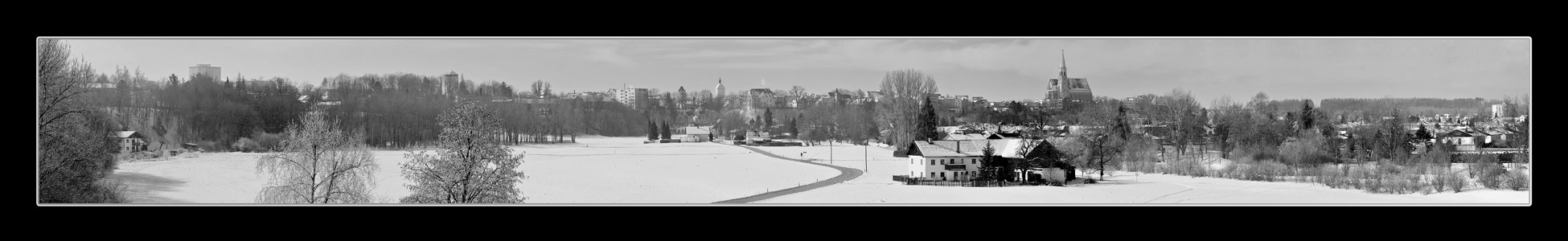 Neuötting Winterpanorama SW