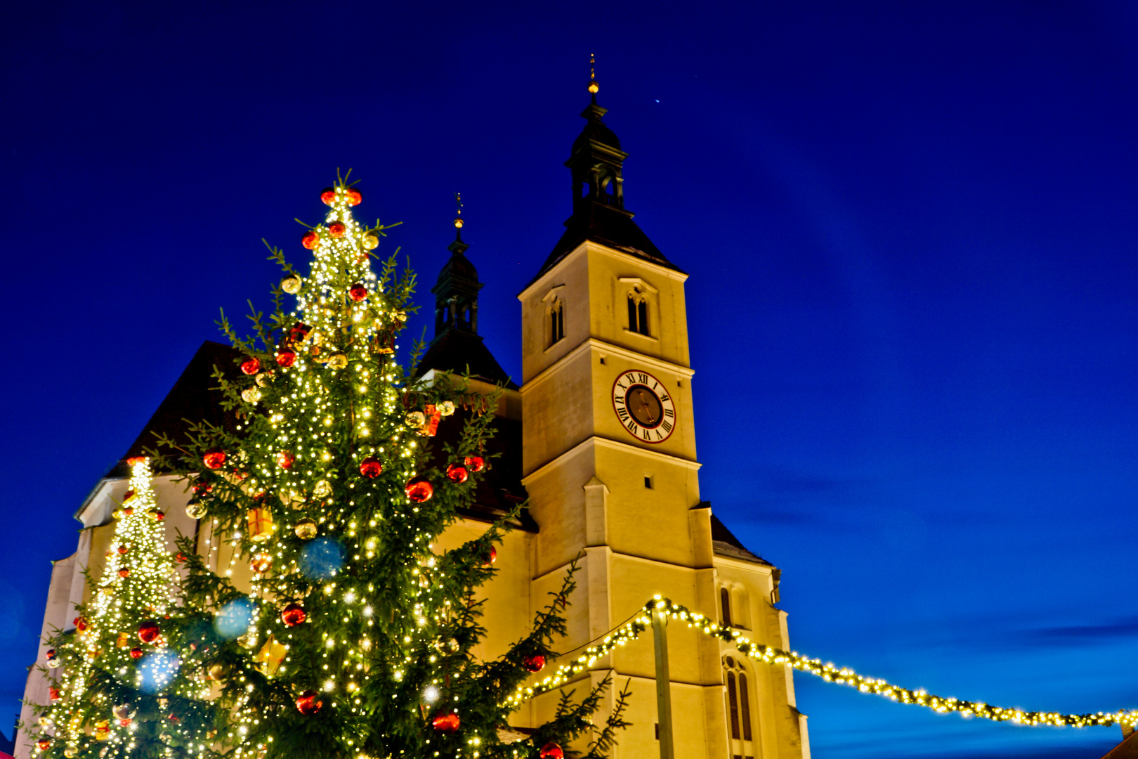 Neupfarrkirche an Weihnachten - Regensburg
