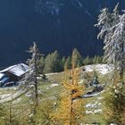 Neuschnee am Bergbauernhof