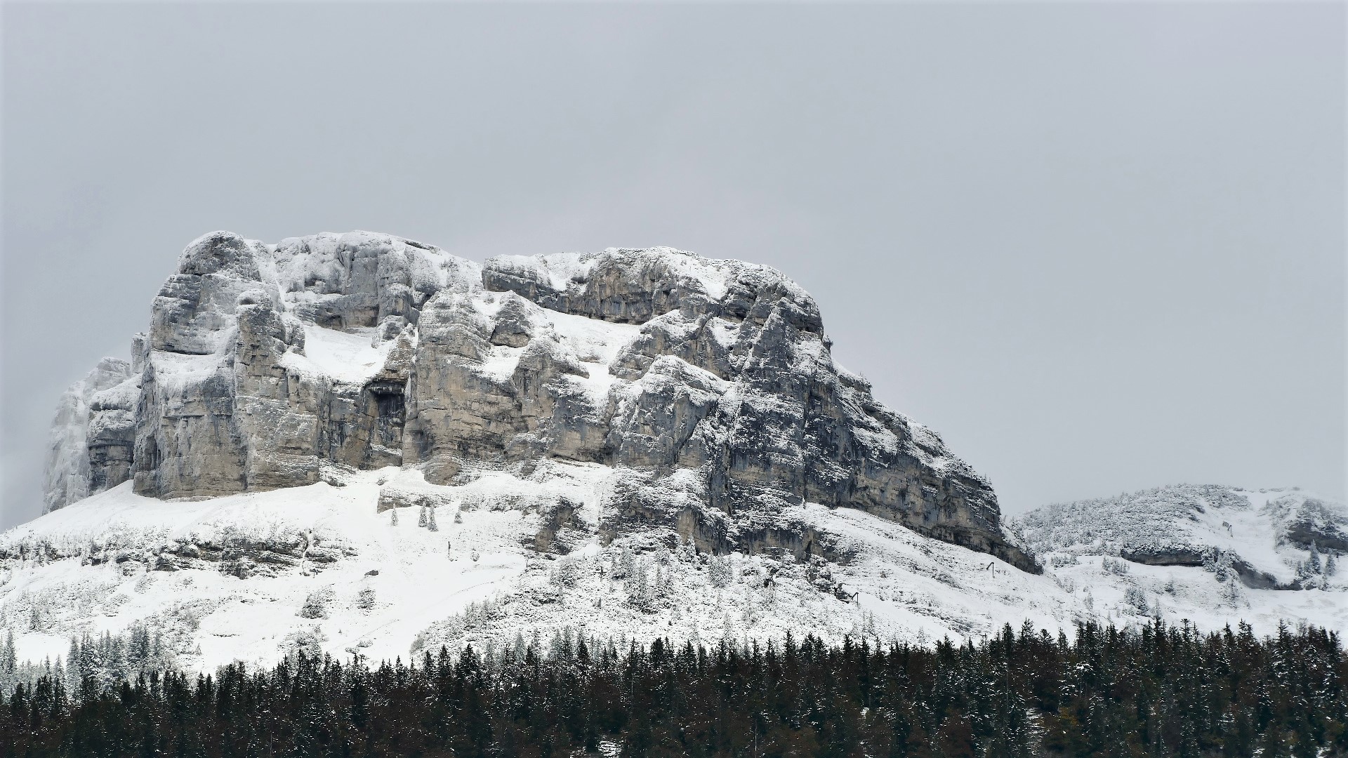 Neuschnee am Loser in Altaussee