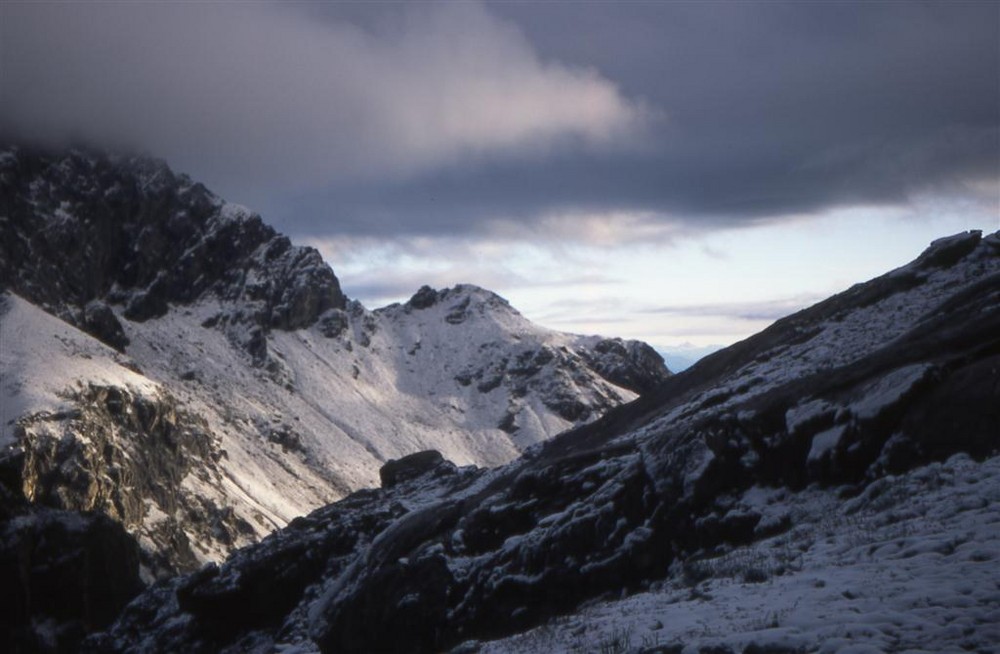 Neuschnee im August