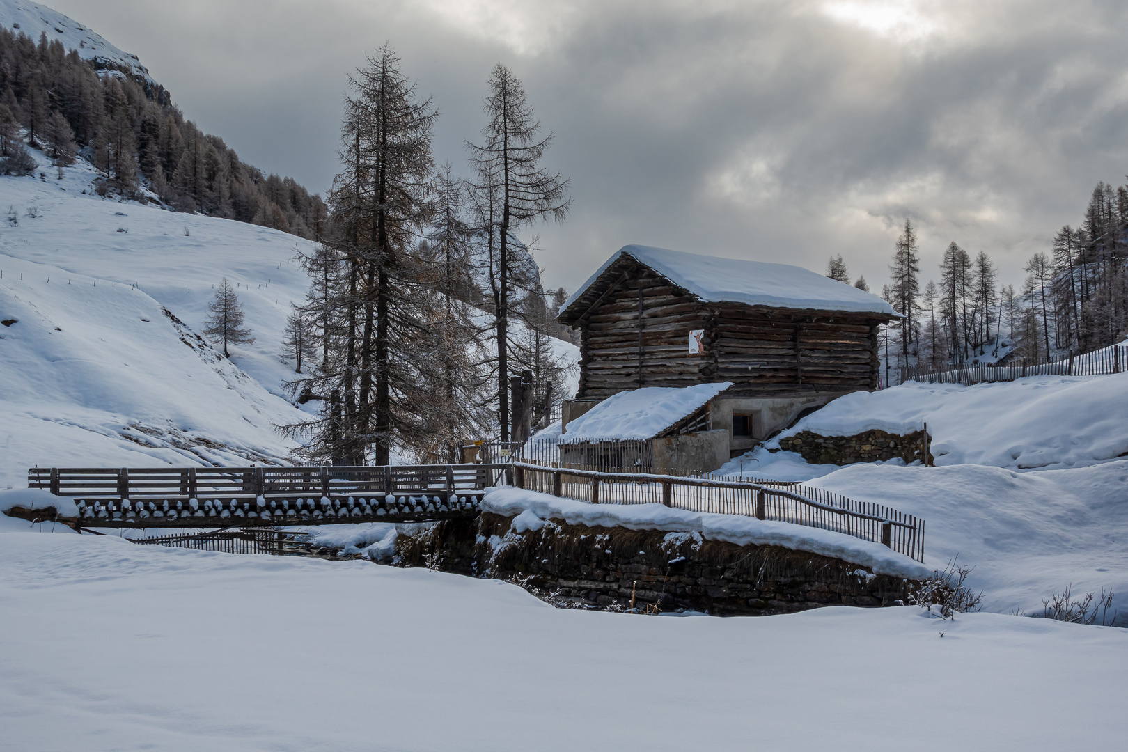 Neuschnee im Fextal