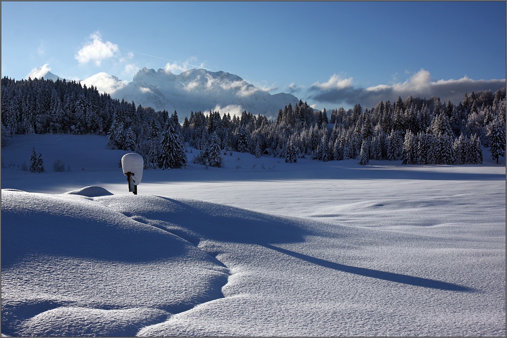 Neuschnee im oberen Isartal III