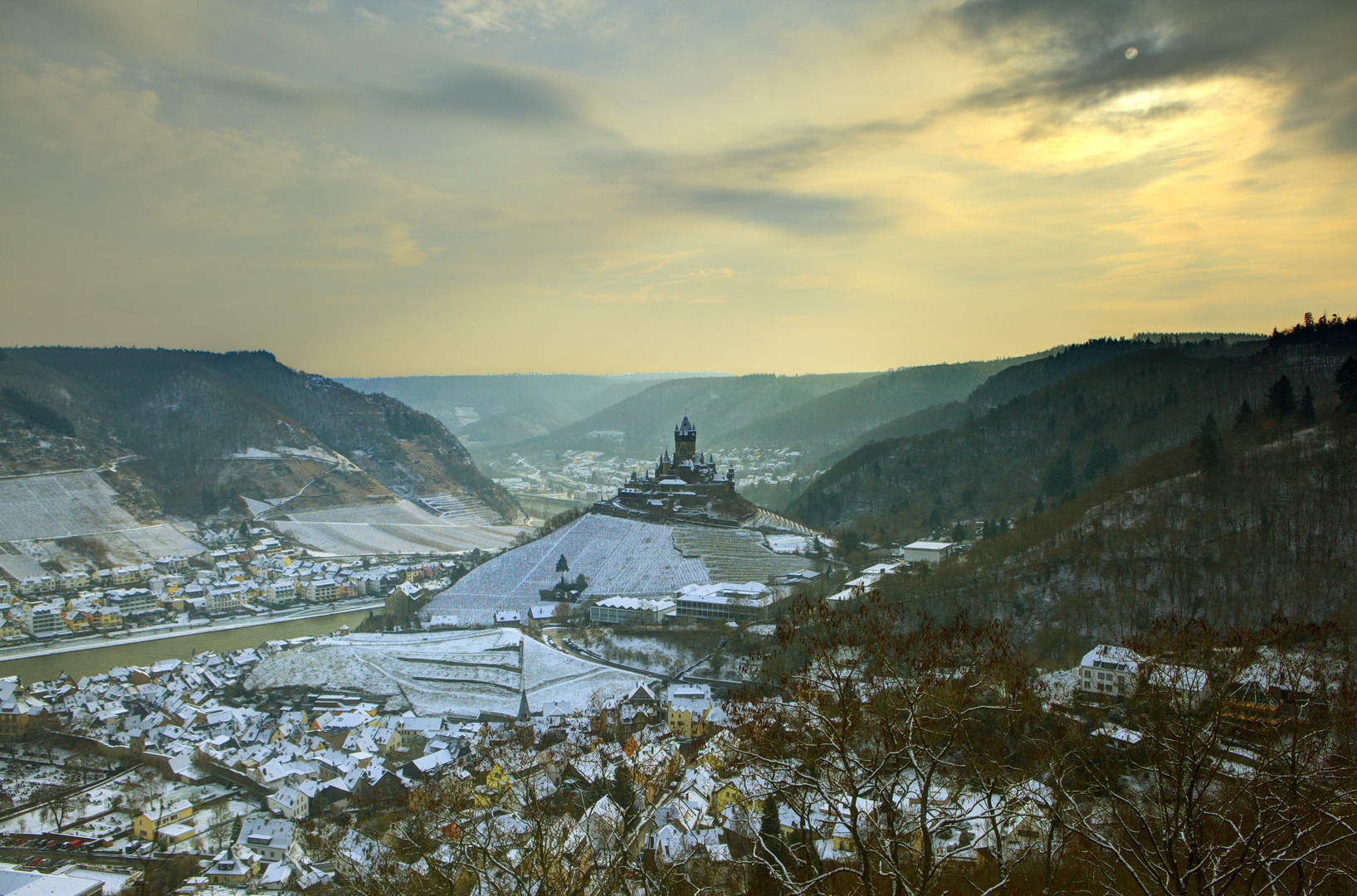 Neuschnee in Cochem