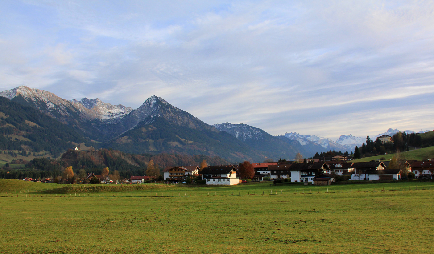 Neuschnee in den Bergen