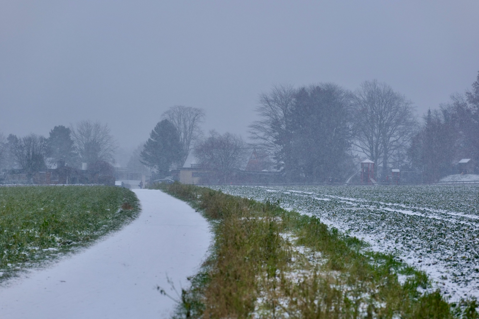 Neuschnee in Reinbek