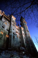 Neuschwanstein, al anochecer