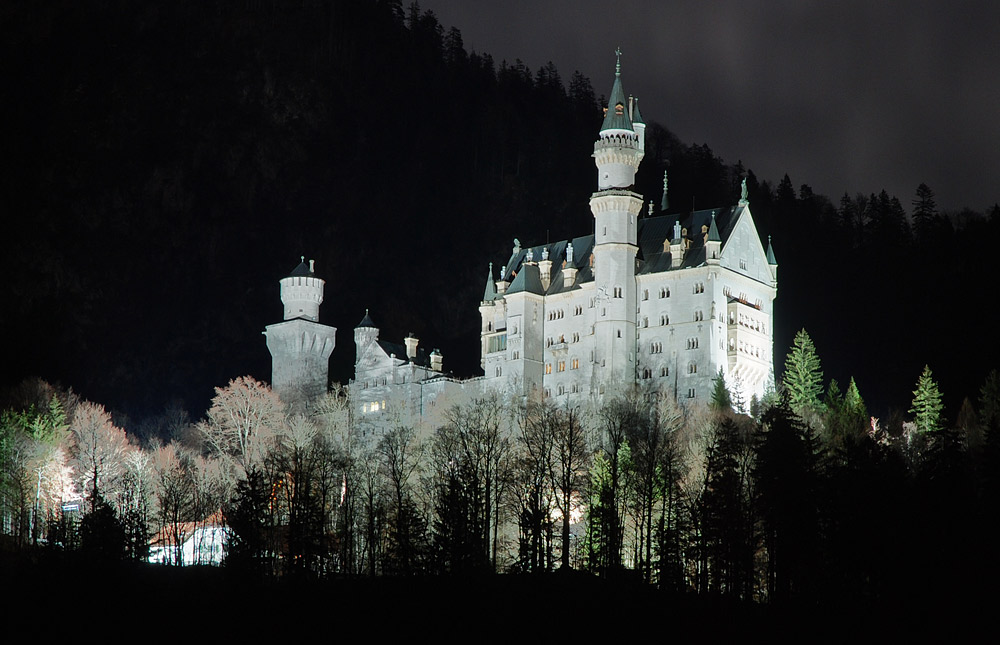 Neuschwanstein at Night