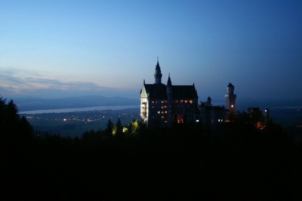 Neuschwanstein bei Nacht