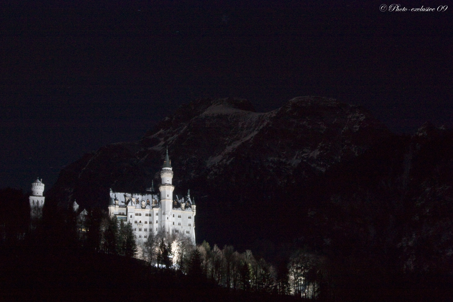 Neuschwanstein bei Nacht