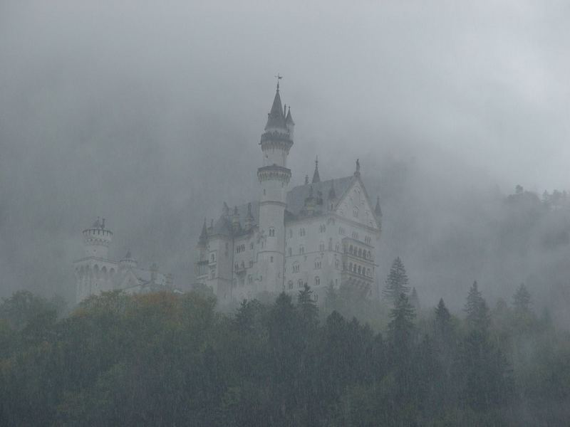 Neuschwanstein Bei Regen