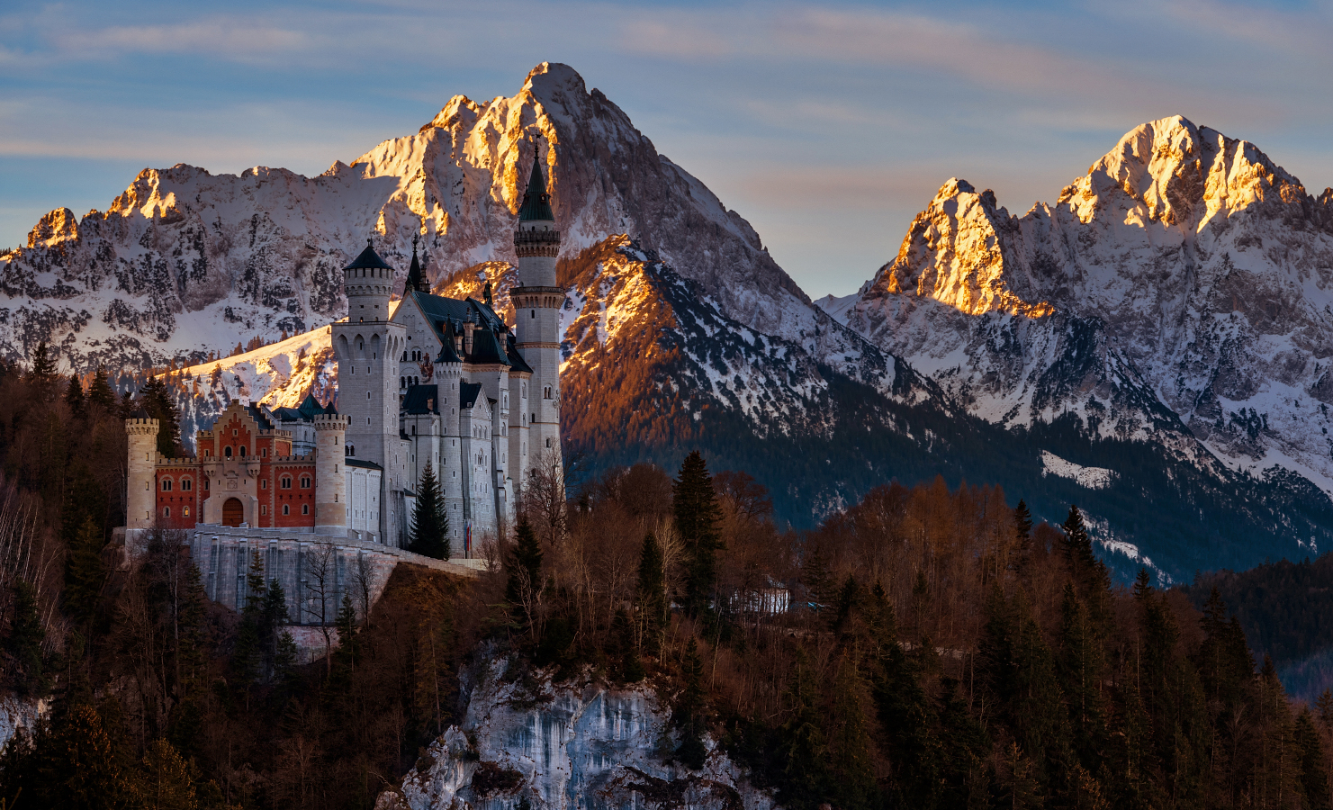 Neuschwanstein bei Sonnenaufgang 2