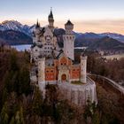 Neuschwanstein bei Sonnenaufgang