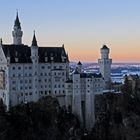 Neuschwanstein Castle, Schloss Neuschwanstein, Abend, sunset, Sonnenuntergang