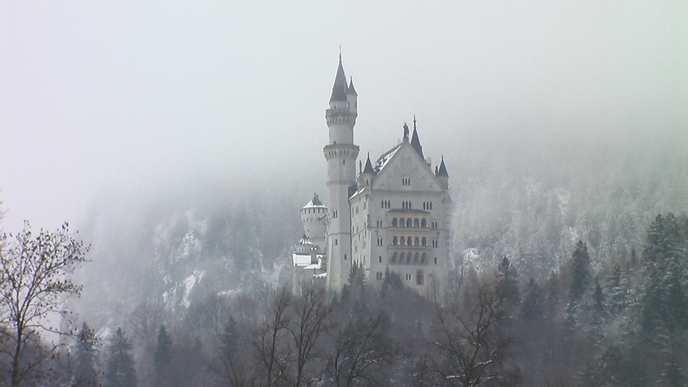 Neuschwanstein im Nebel