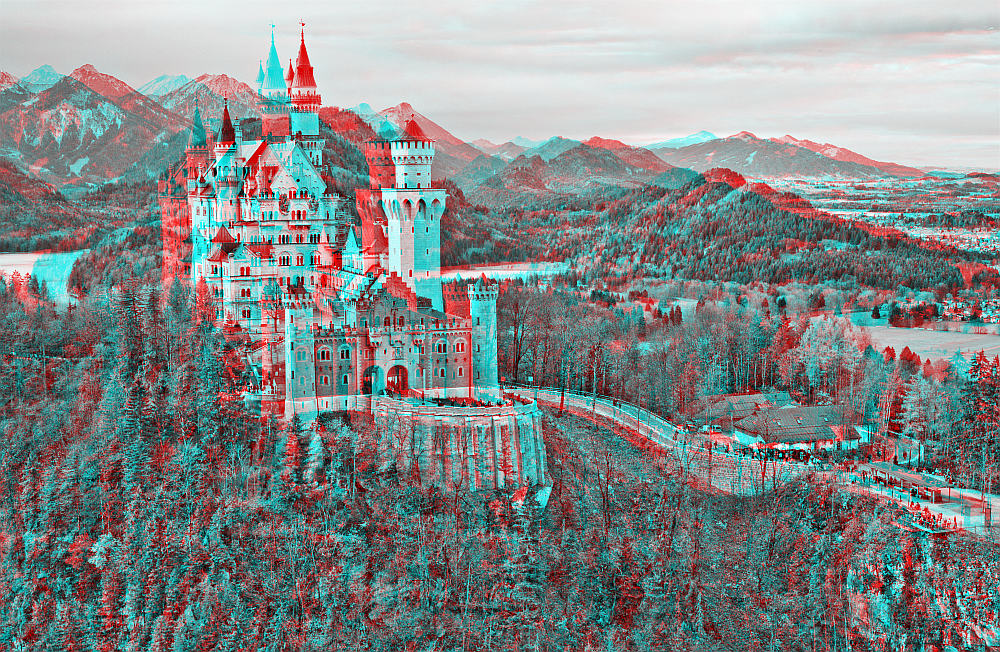 Neuschwanstein in 3D