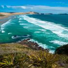 Neuseeland 2015: Nordinsel Blick vom Cape Reinga auf das Cape Maria van Diemen