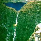 Neuseeland im Oktober 1992, Sutherland Falls und LakeQuill