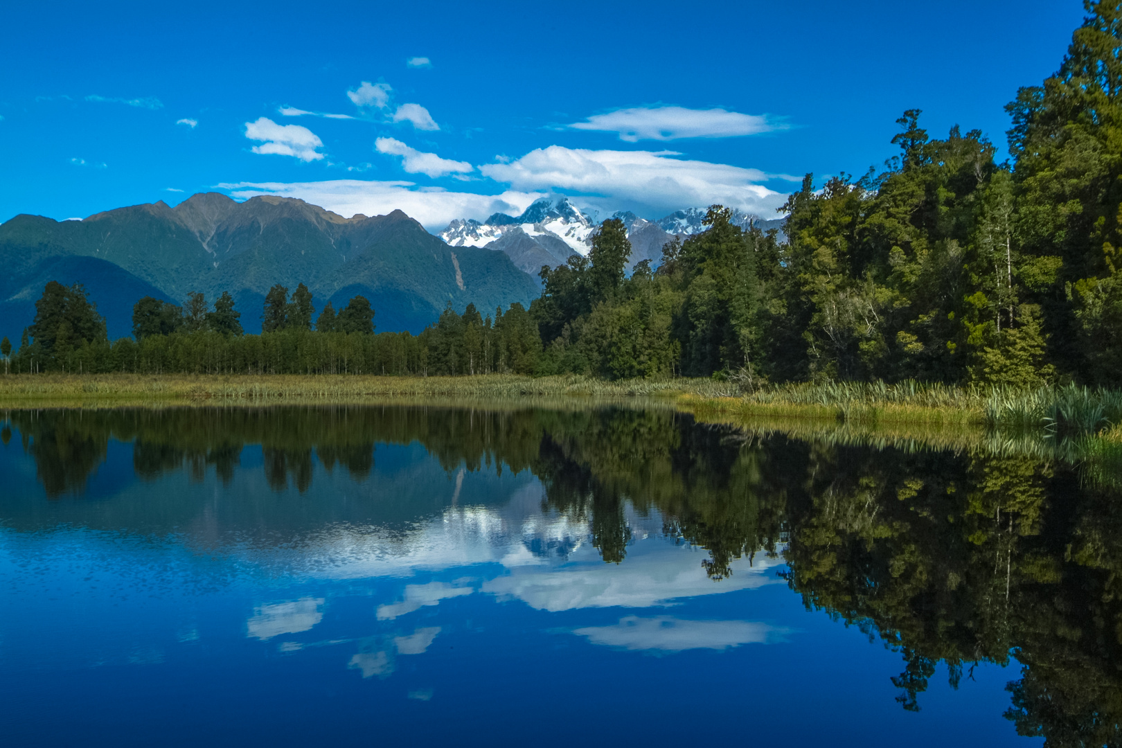 Neuseeland: Lake Matheson mit Mount Cook #2