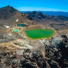 Neuseeland: Nordinsel, Tongariro Alpine Crossing. Emerald Lakes