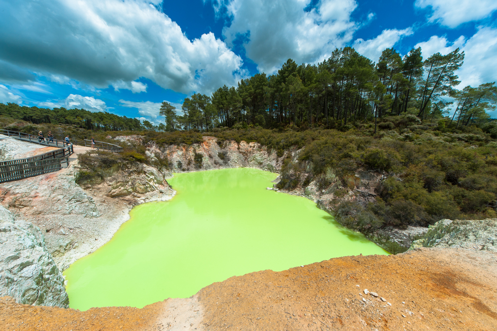 Neuseeland: Wai-O-Tapu, Devils Bath