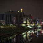 Neuss Hafen bei Nacht