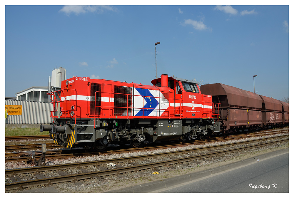 Neuss - Hafen - Güterzug