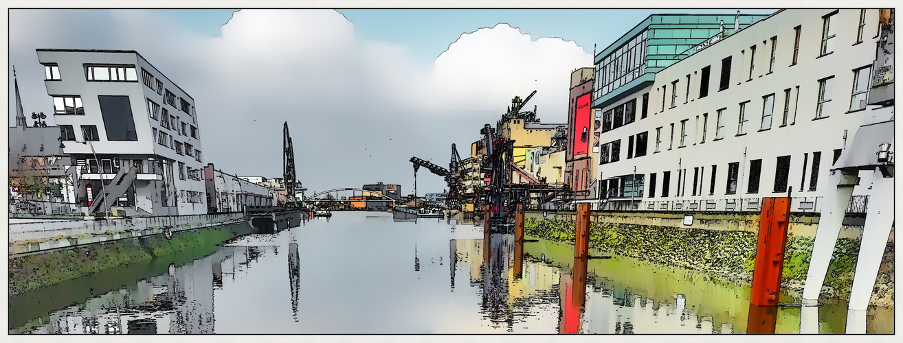 Neuss-Hafen "Pegel 7.26" - ©