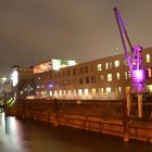 Neusser Hafen bei Nacht