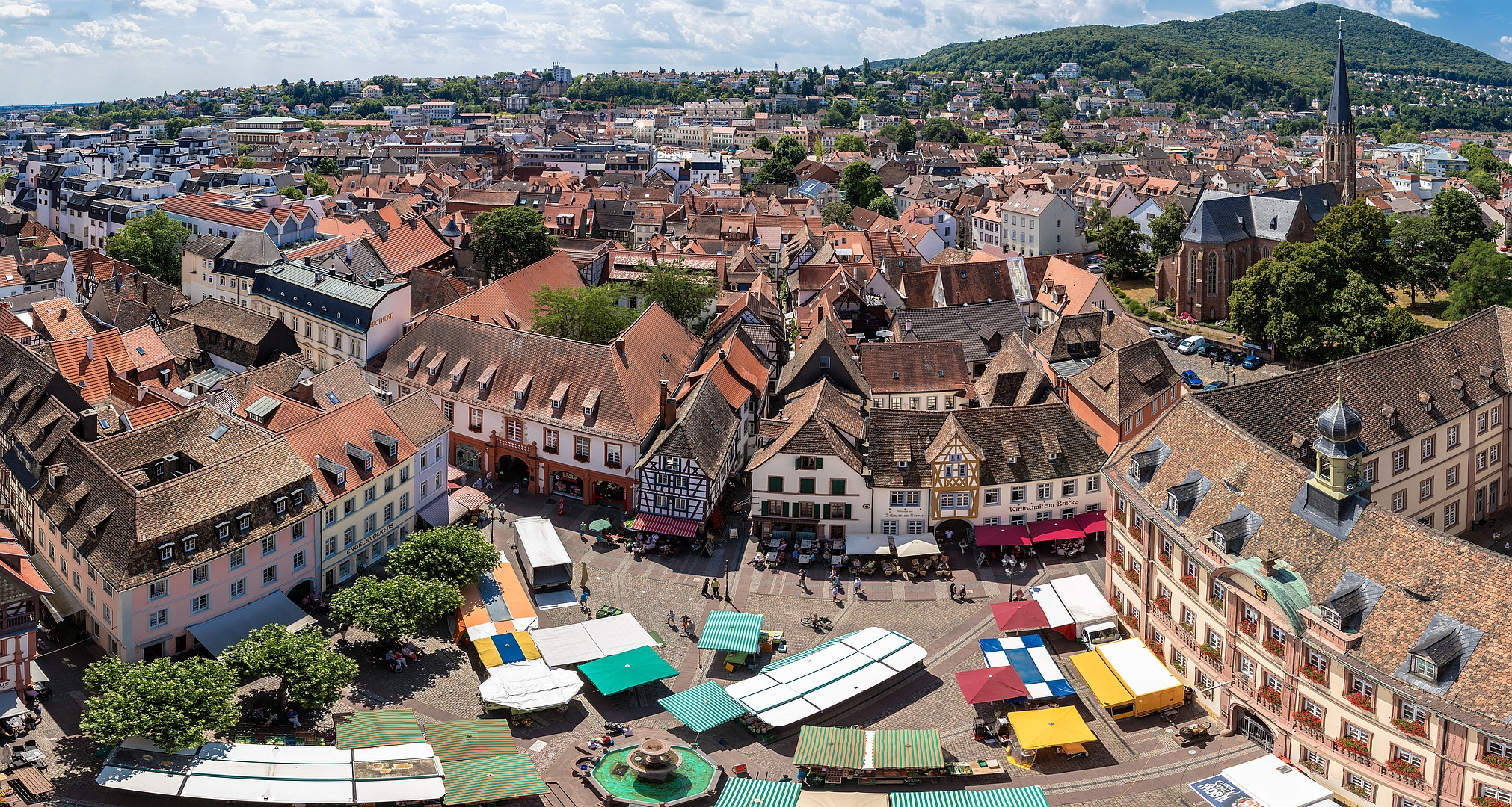 Neustadt an der Weinstraße - Blick von oben Foto & Bild ...