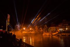 Neustadt Osterfeuer mit Lasershow