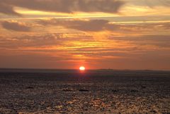 Neuwerk bei Sonnenuntergang