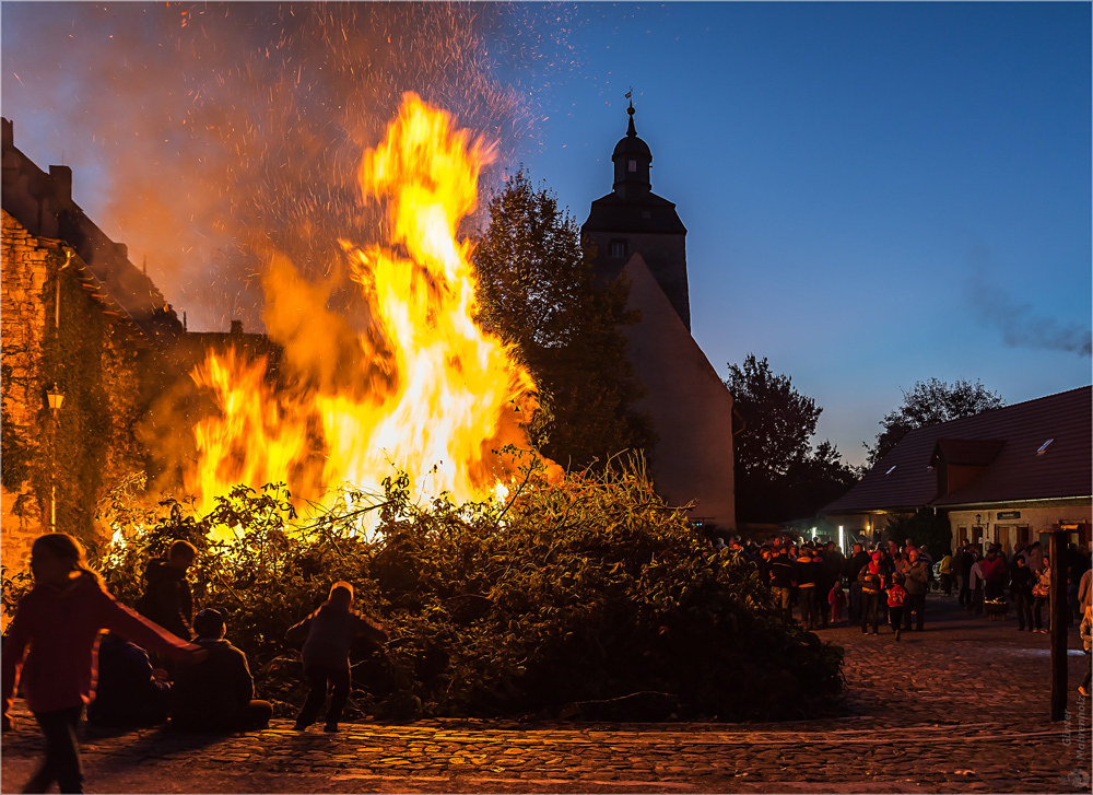 Neuzeitliches Kartoffelfeuer