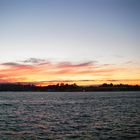 Neva river at dusk