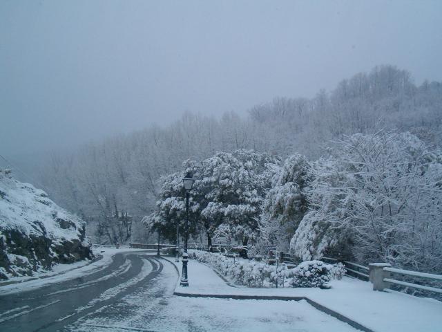 nevada en aldeanueva de la vera