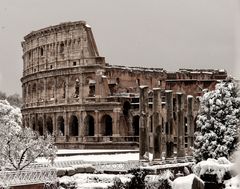 Neve al Colosseo