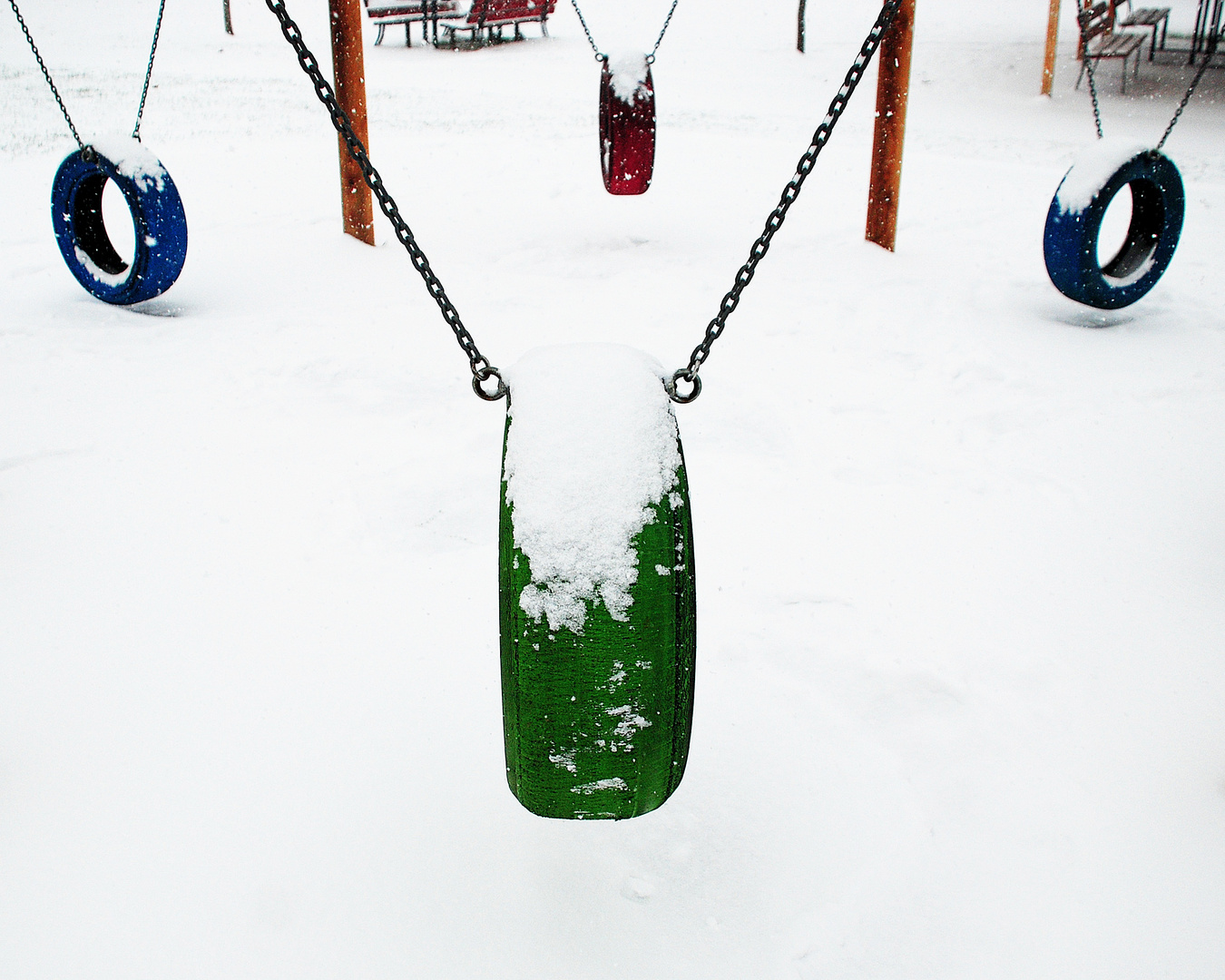 Neve al parco giochi