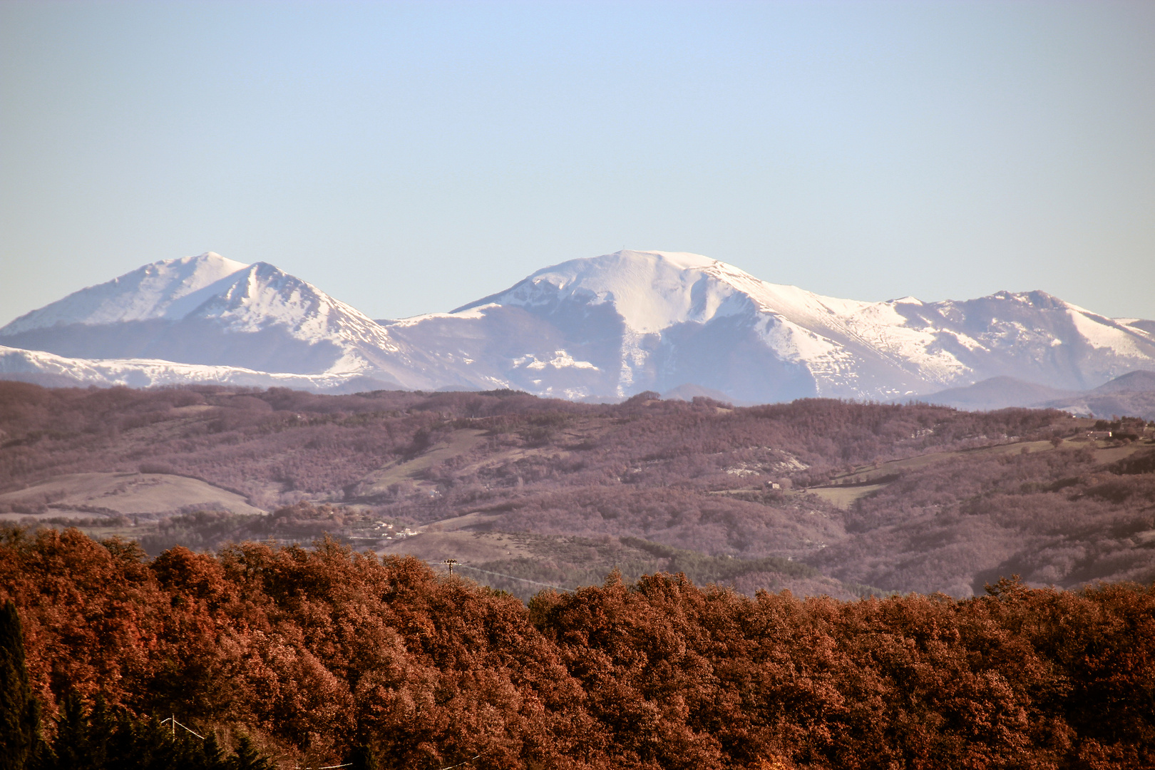 Neve all'orizzonte