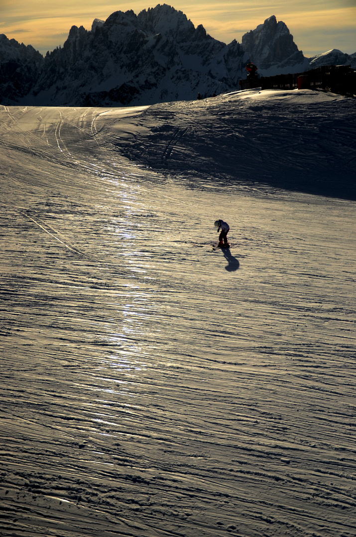 neve con bambino