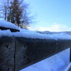 Neve su steccato