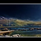 neve sul ponte del mare a pescara