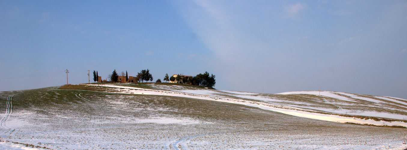 Neve sulle colline pisane 2012
