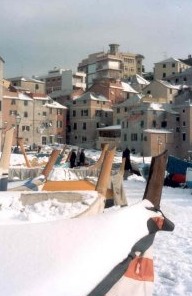 nevicata a Boccadasse