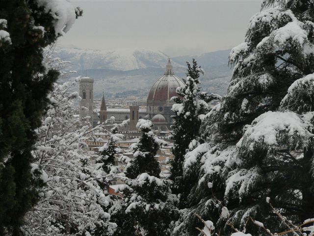 Nevicata a Firenze foto di Piero Gori