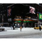 Nevicata a Time Square NYC