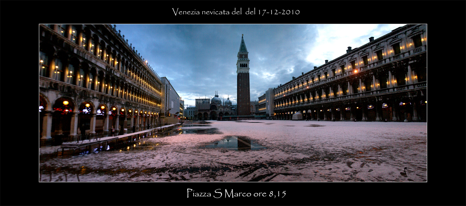 Nevicata in piazza S Marco 17/12/2010
